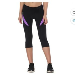 Women’s Santic Cycling Biker Shorts Padded Bicycle Capris Biking Pants Size 2XL